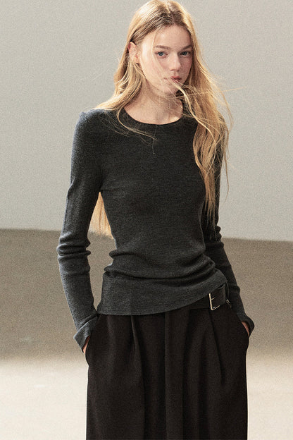 Conjunto de chaqueta y top de capa base de punto