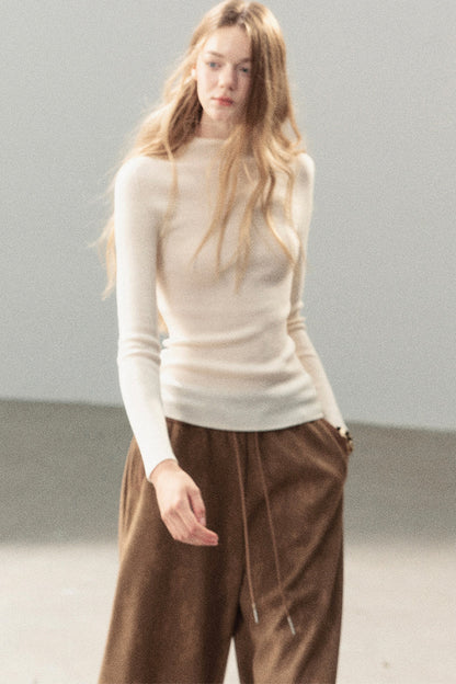 Conjunto de chaqueta y top de capa base de punto