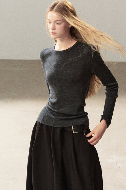 Conjunto de chaqueta y top de capa base de punto