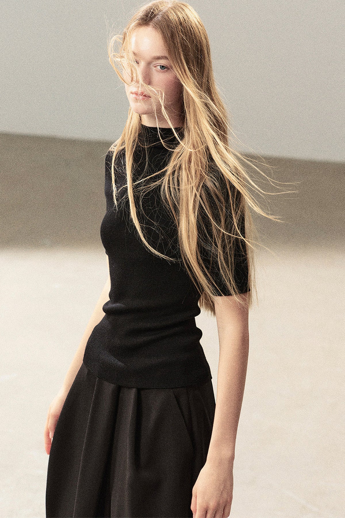 Conjunto de chaqueta y top de capa base de punto