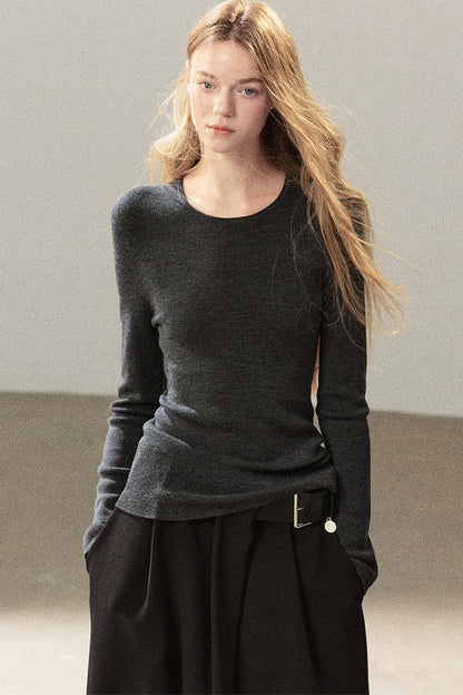 Conjunto de chaqueta y top de capa base de punto
