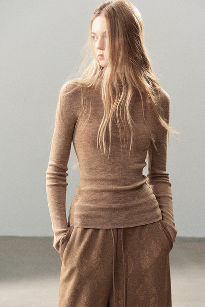 Conjunto de chaqueta y top de capa base de punto