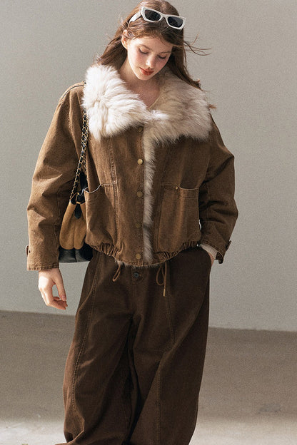 Fox Fur Collar Down Parka