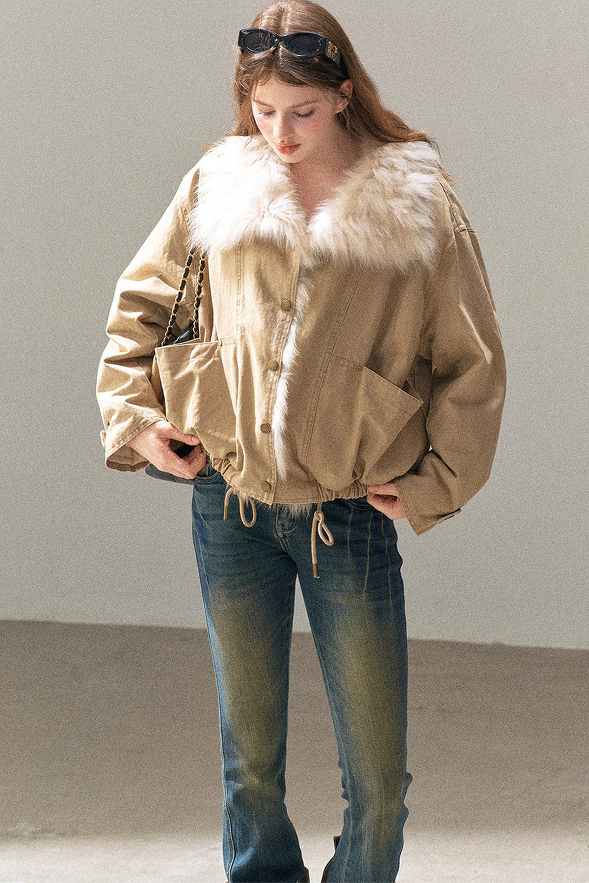 Fox Fur Collar Down Parka