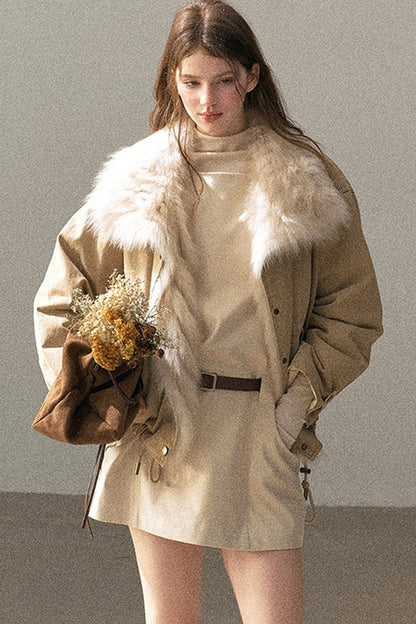 Fox Fur Collar Down Parka
