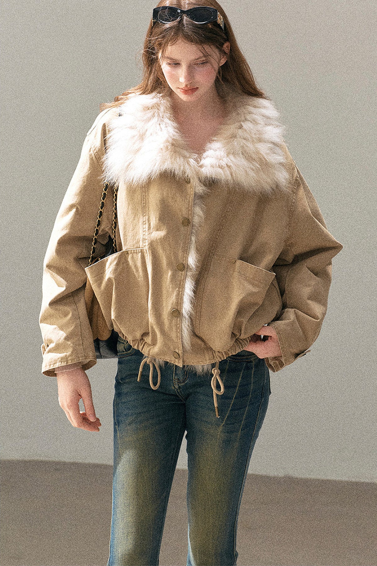 Fox Fur Collar Down Parka