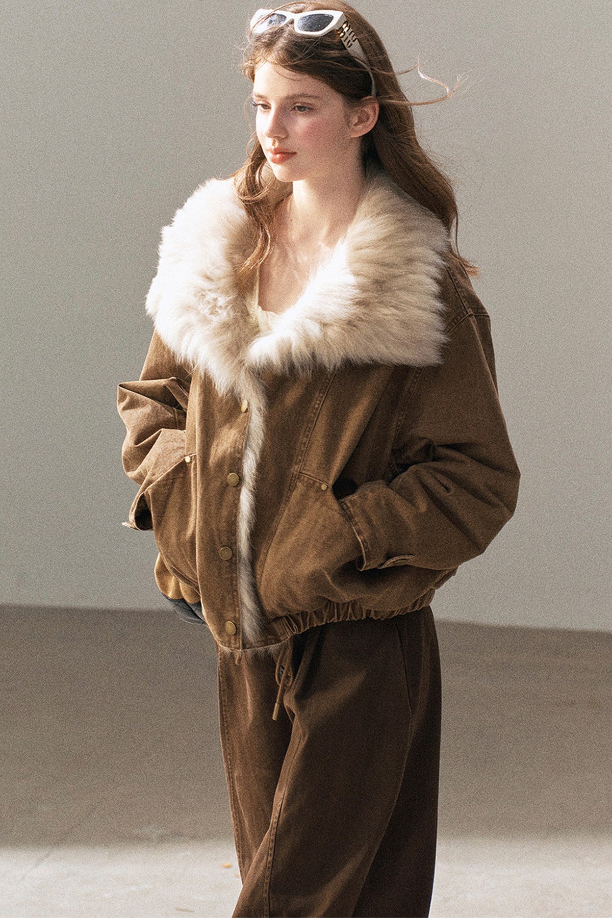 Fox Fur Collar Down Parka