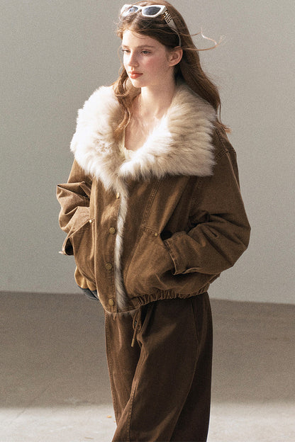 Fox Fur Collar Down Parka