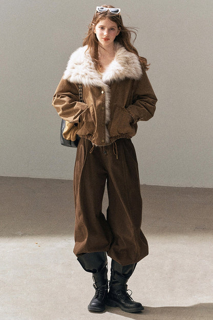 Fox Fur Collar Down Parka