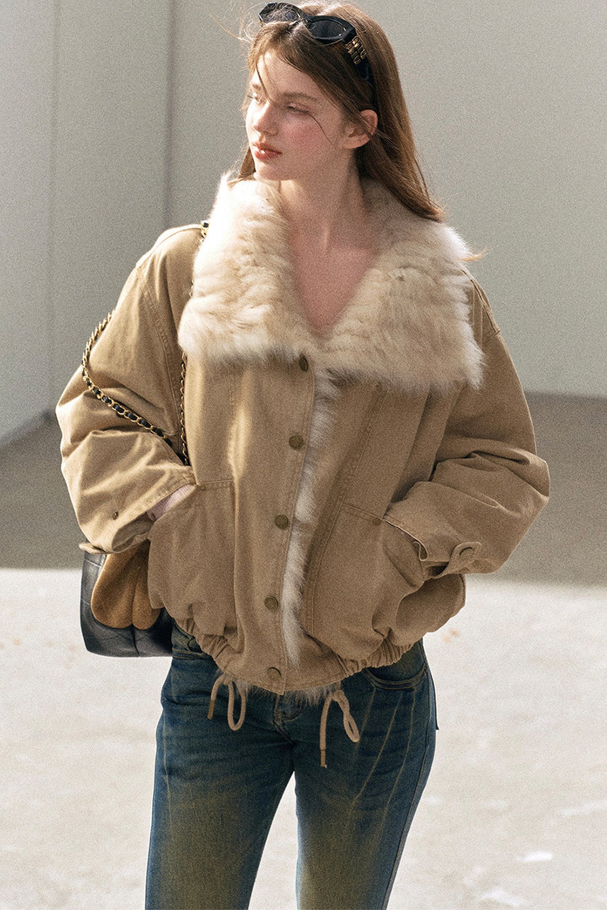 Fox Fur Collar Down Parka