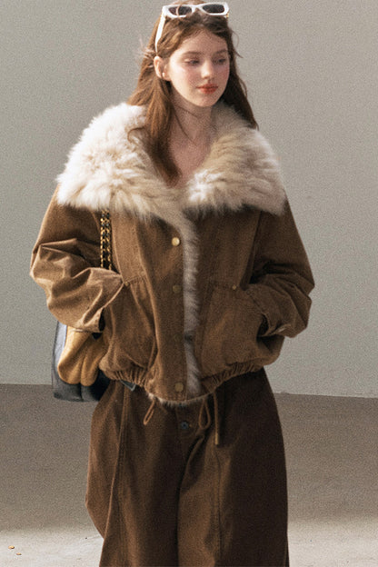 Fox Fur Collar Down Parka