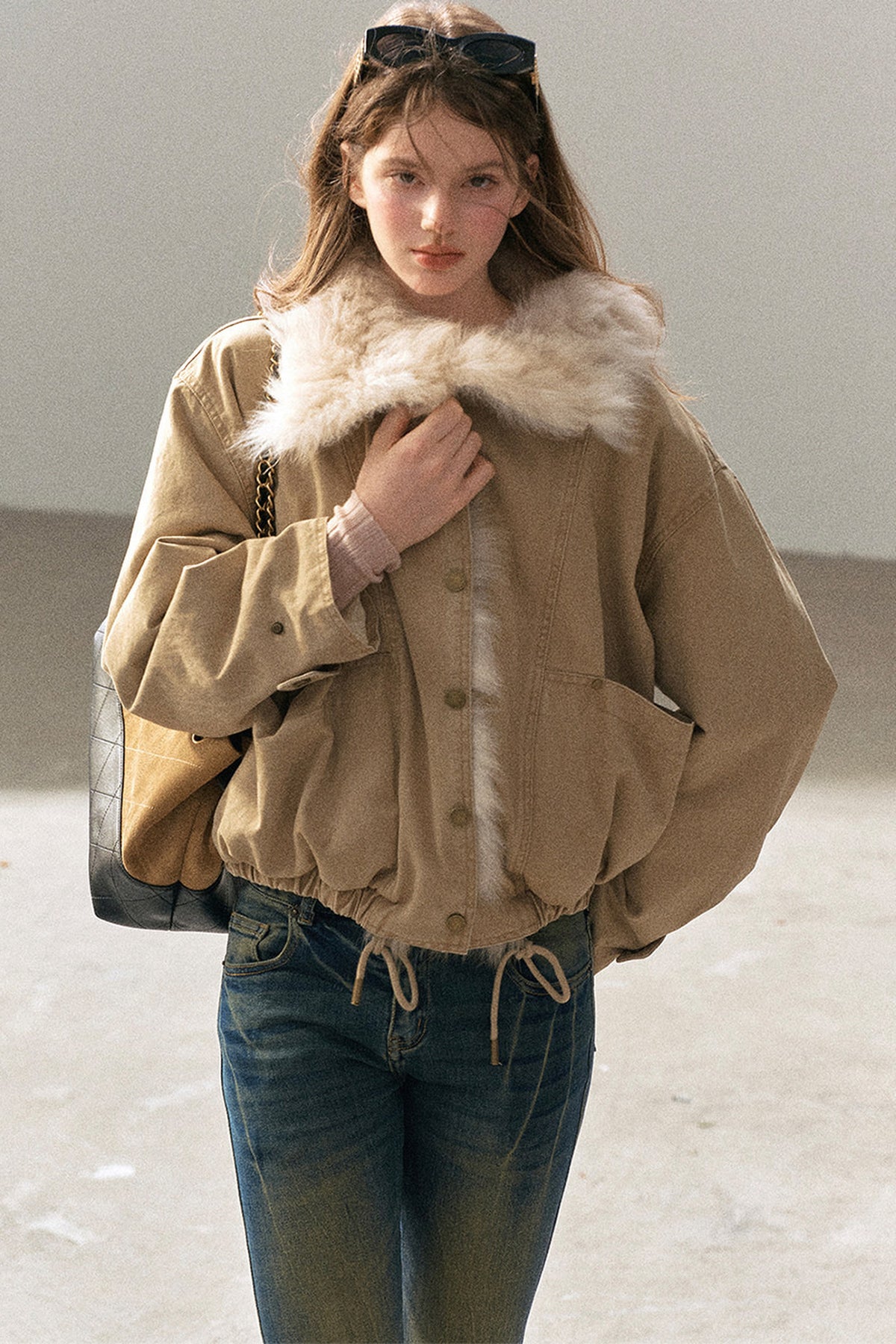 Fox Fur Collar Down Parka