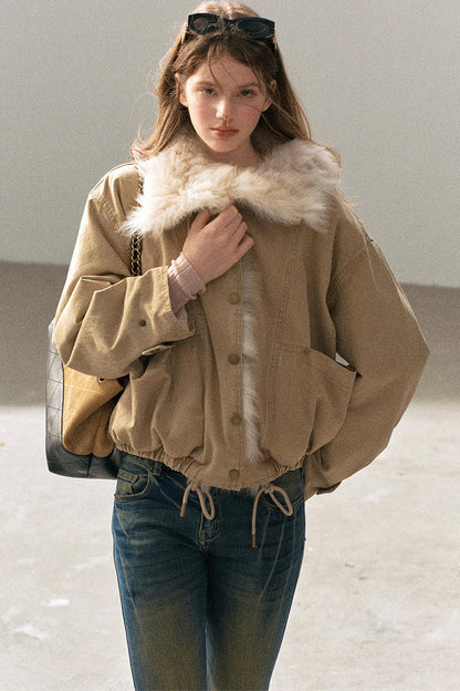 Fox Fur Collar Down Parka