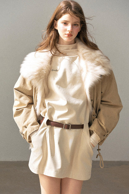 Fox Fur Collar Down Parka