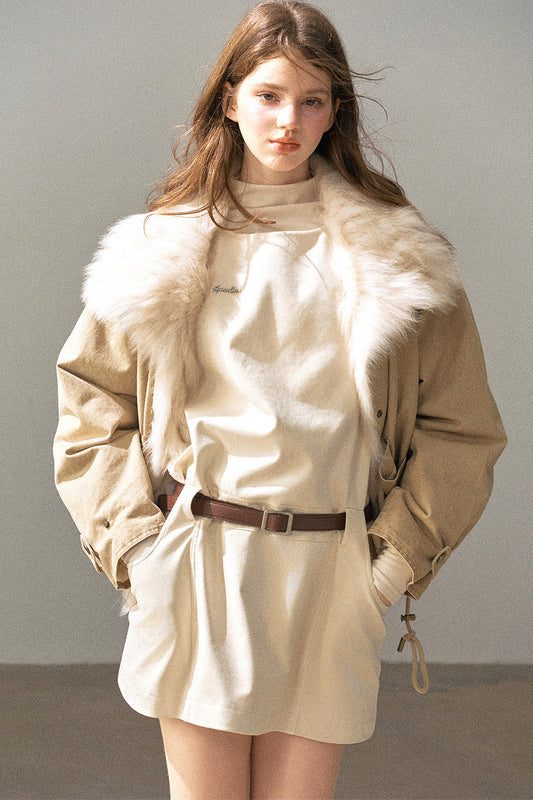 Fox Fur Collar Down Parka