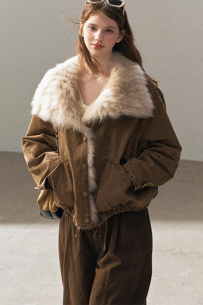 Fox Fur Collar Down Parka