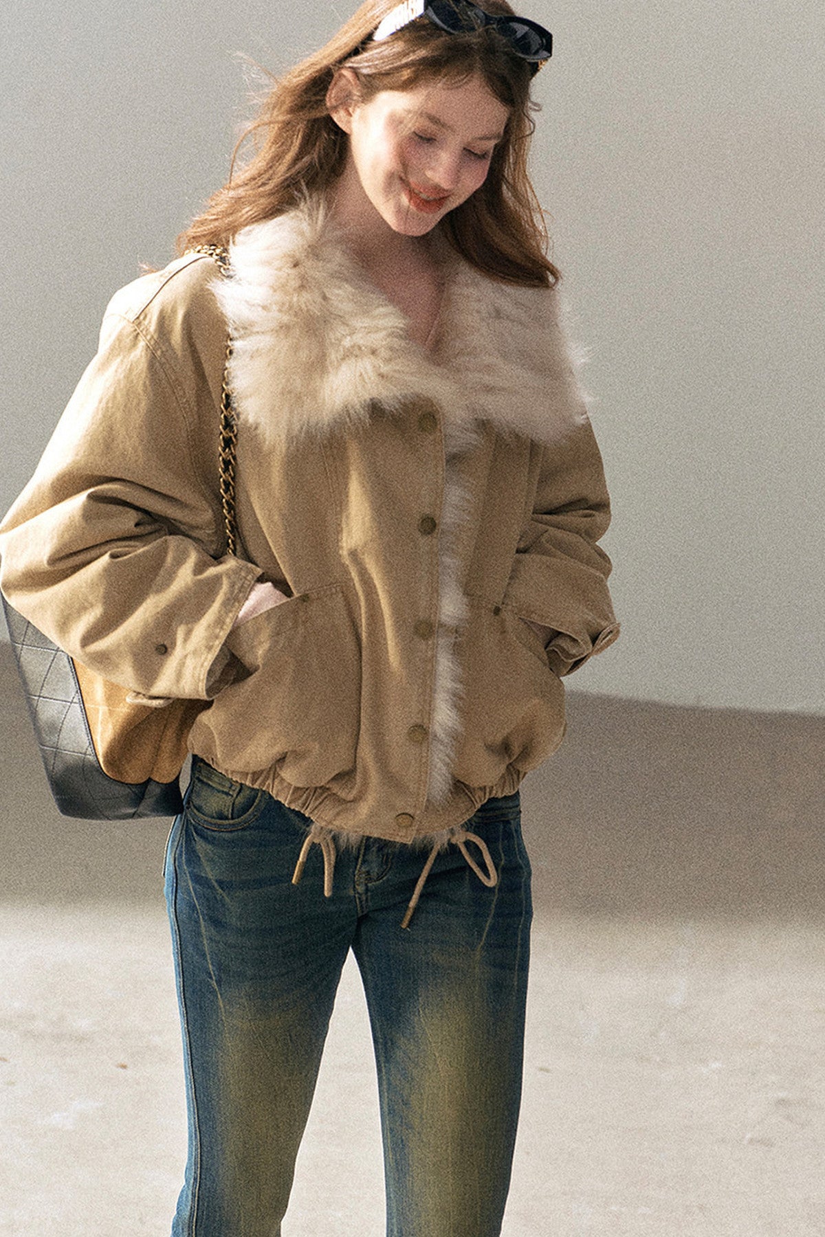 Fox Fur Collar Down Parka