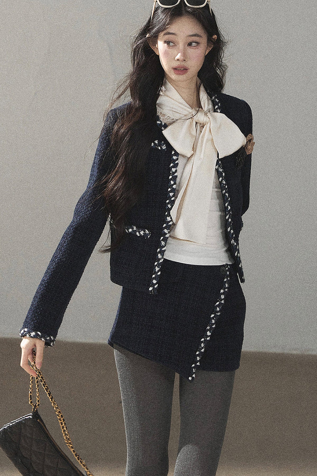 Ensemble veste en maille et pantalon Bluebell