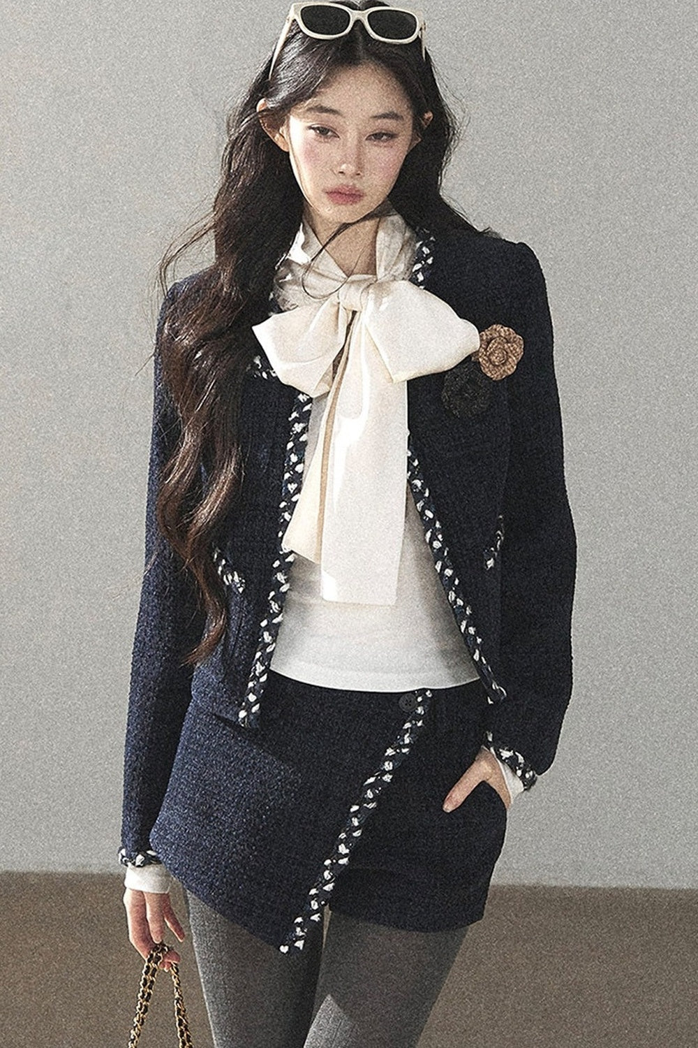 Ensemble veste en maille et pantalon Bluebell