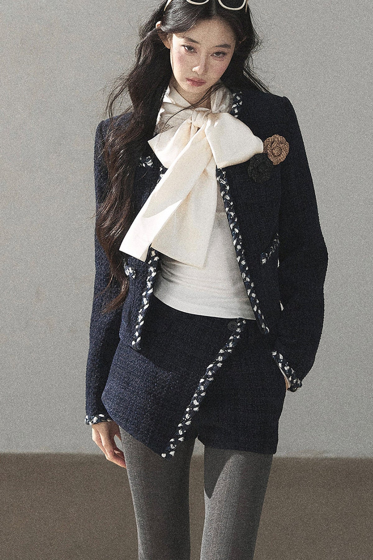 Ensemble veste en maille et pantalon Bluebell