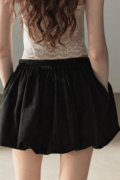Ensemble veste et jupe en faux daim