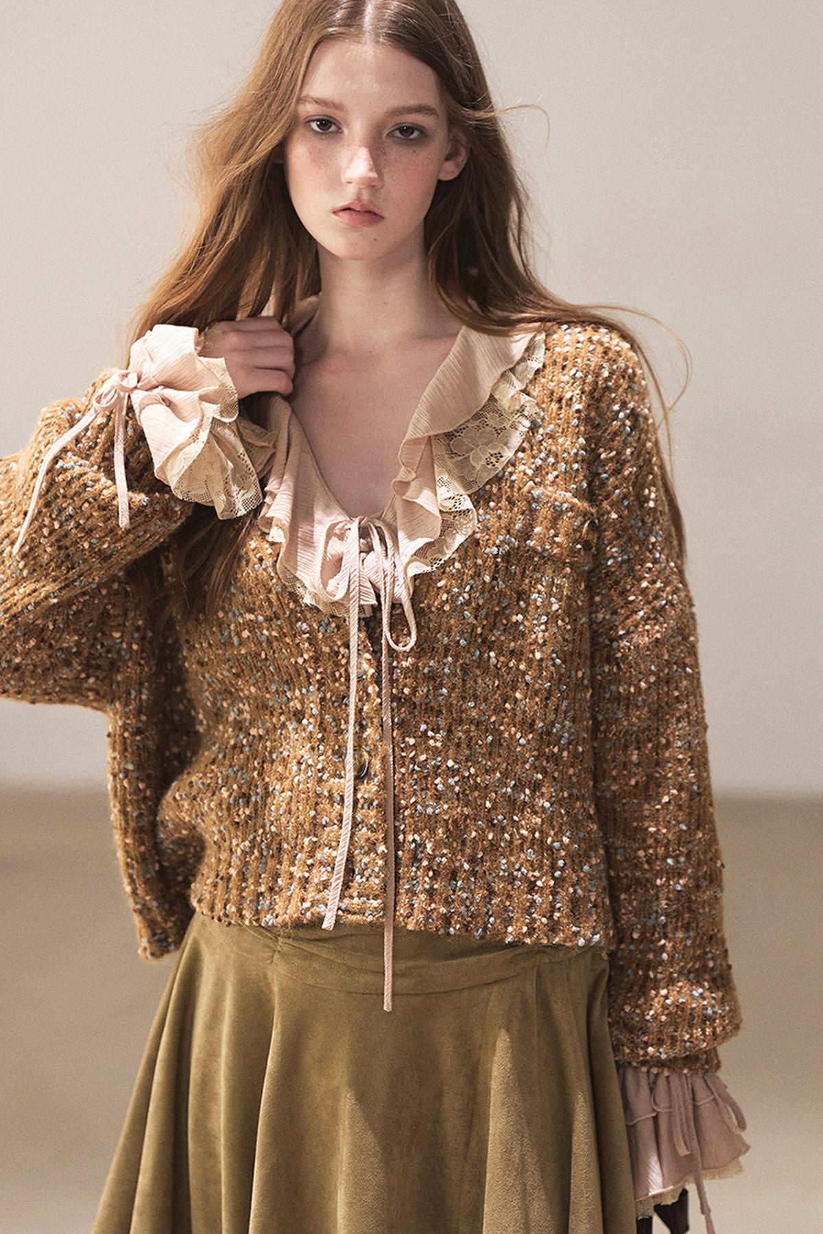 Multicolor Chunky Knit Cardigan