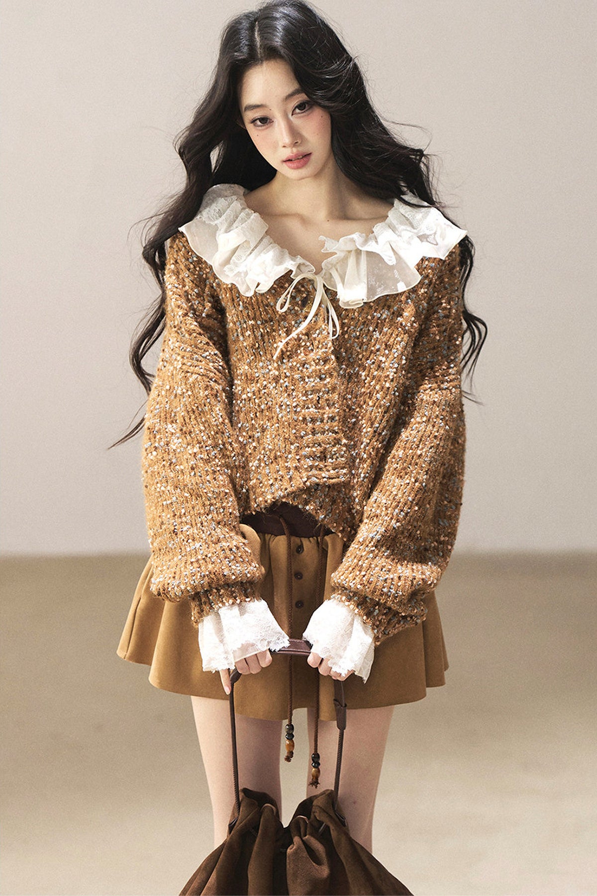 Multicolor Chunky Knit Cardigan