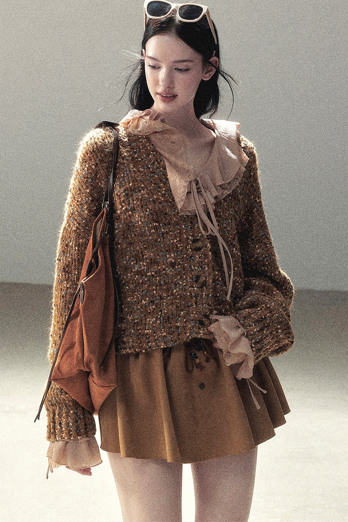 Multicolor Chunky Knit Cardigan