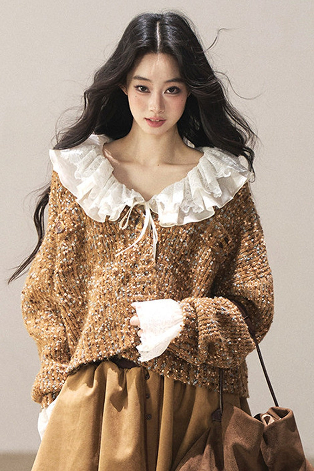 Multicolor Chunky Knit Cardigan