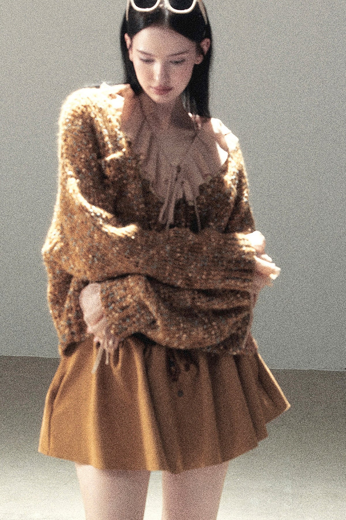 Multicolor Chunky Knit Cardigan