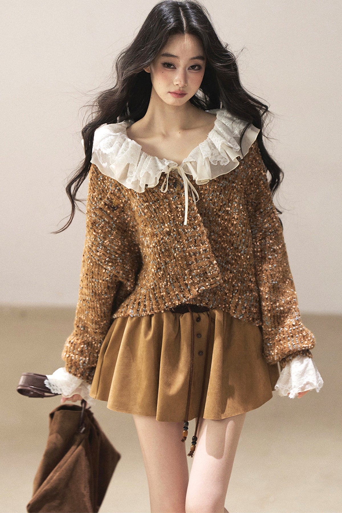 Multicolor Chunky Knit Cardigan