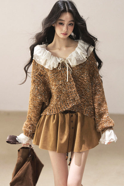 Multicolor Chunky Knit Cardigan