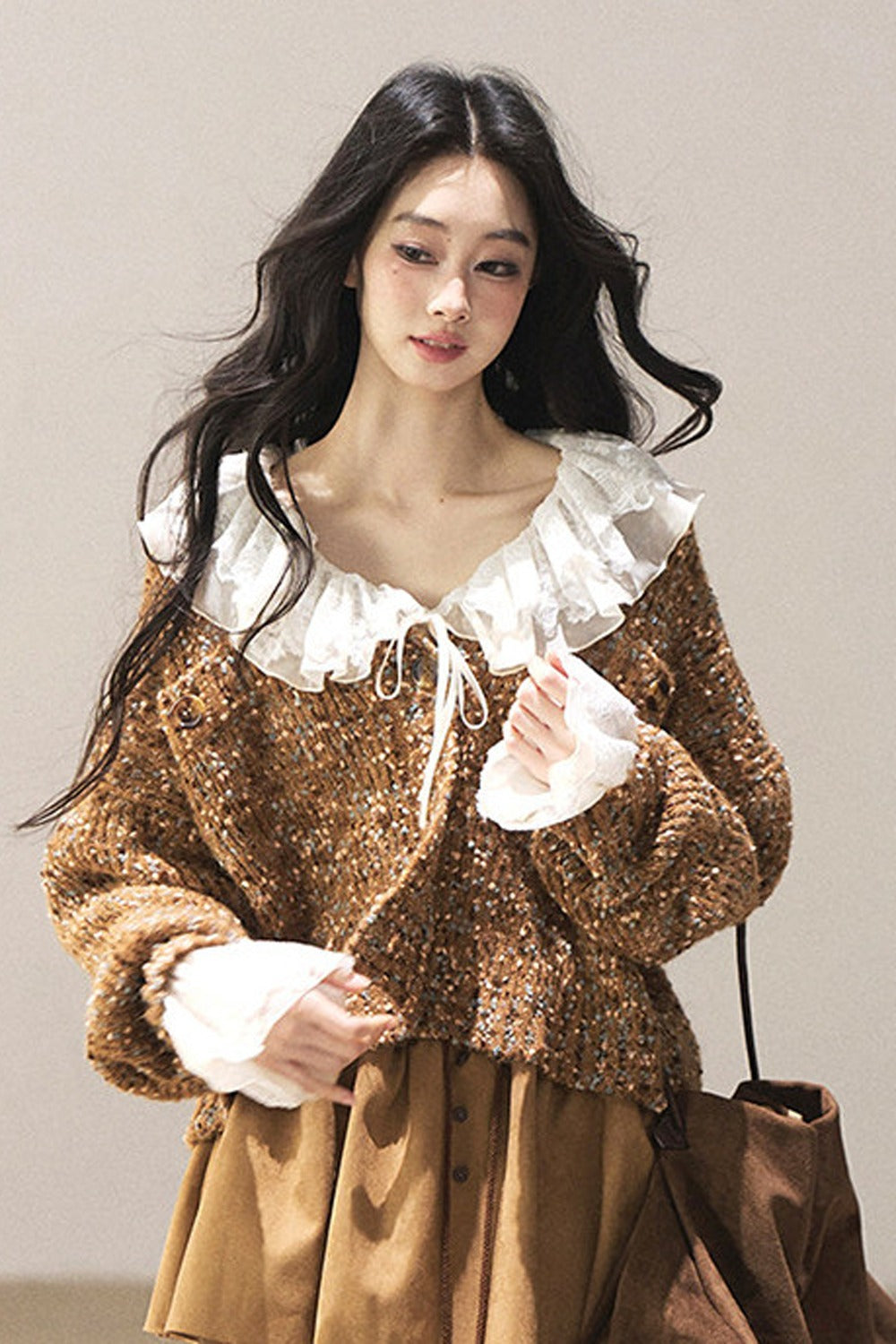 Multicolor Chunky Knit Cardigan