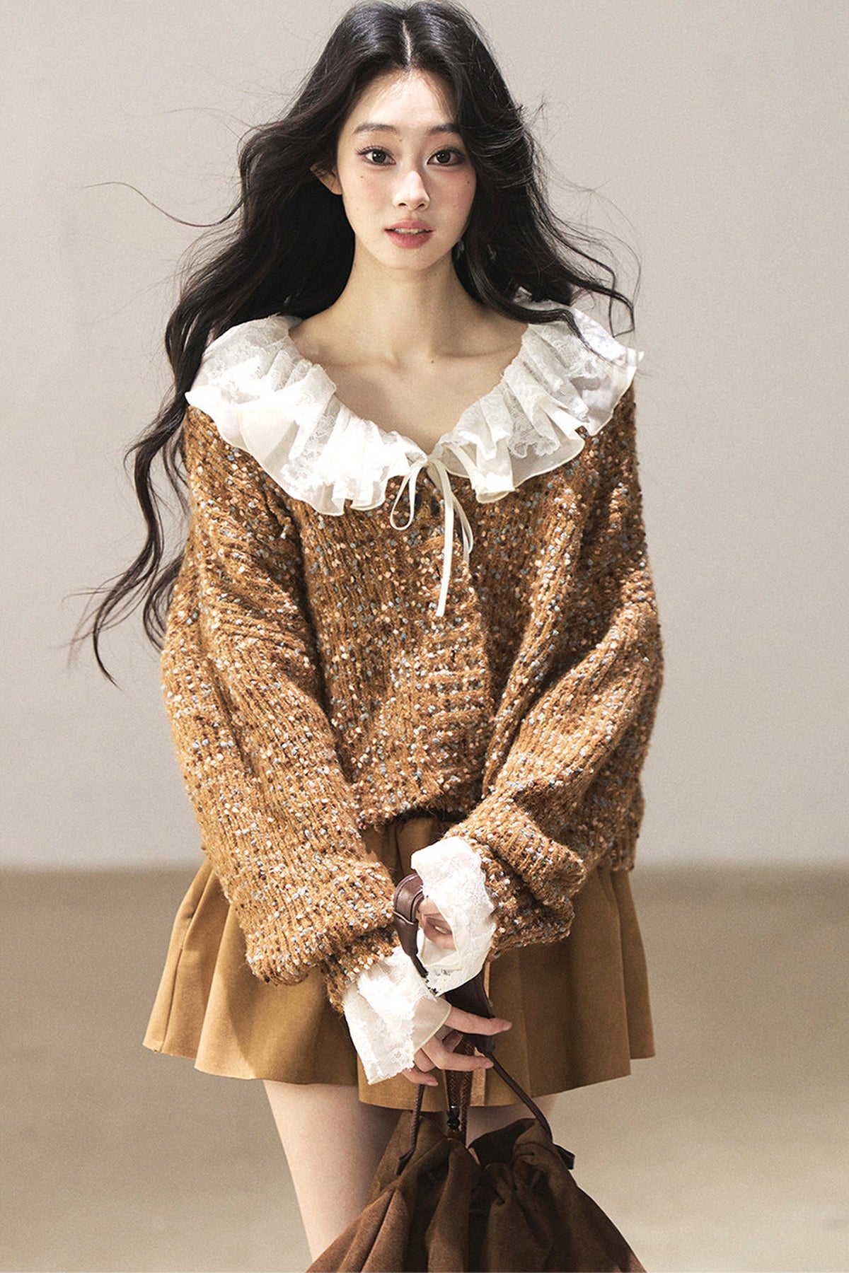 Multicolor Chunky Knit Cardigan