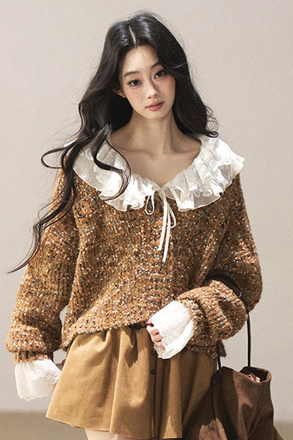 Multicolor Chunky Knit Cardigan