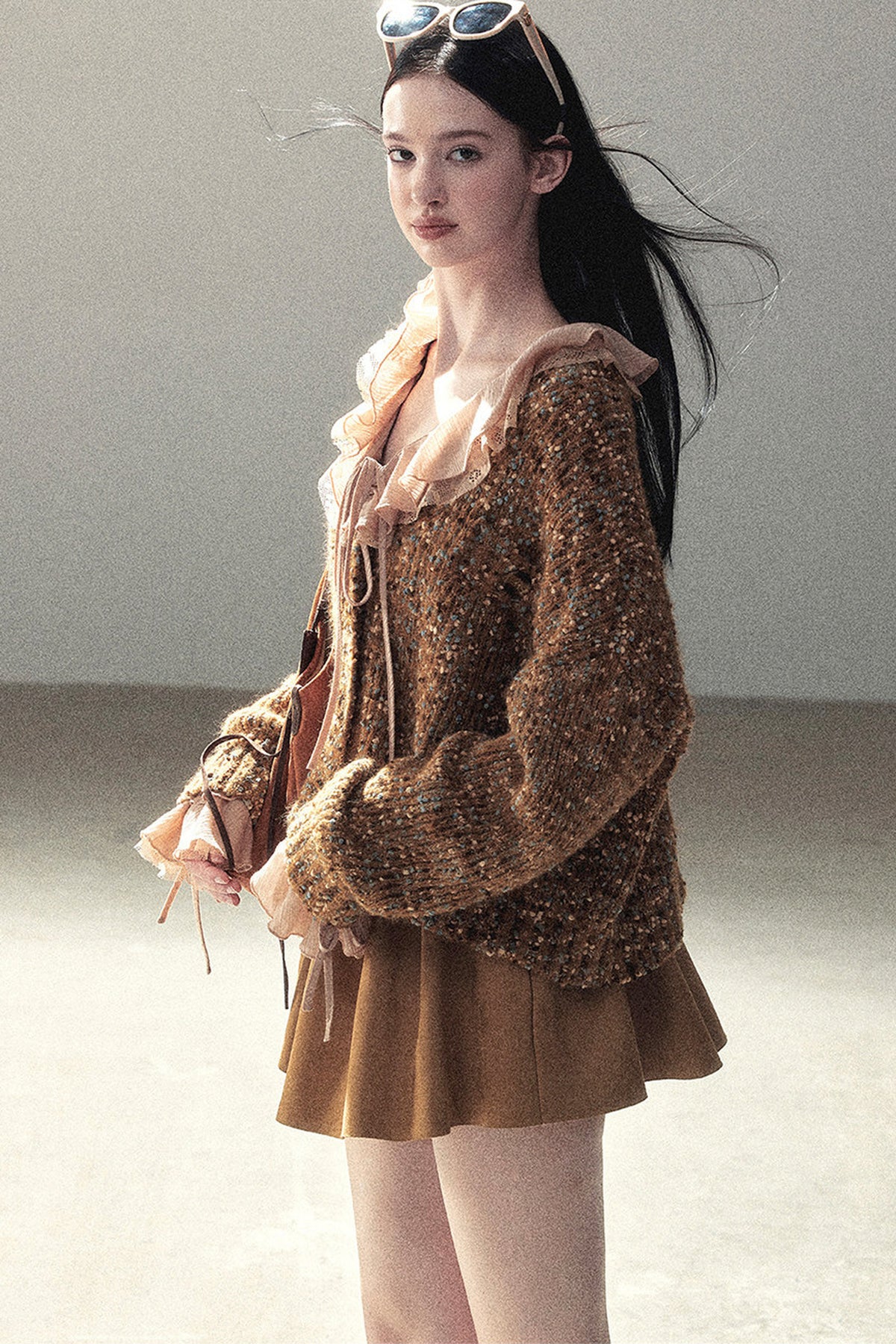Multicolor Chunky Knit Cardigan