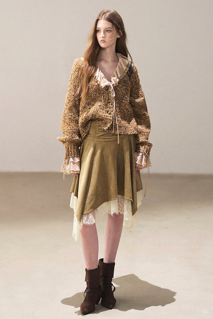 Multicolor Chunky Knit Cardigan