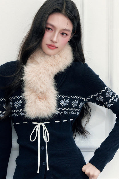 Warm Faux Fur Short Scarf