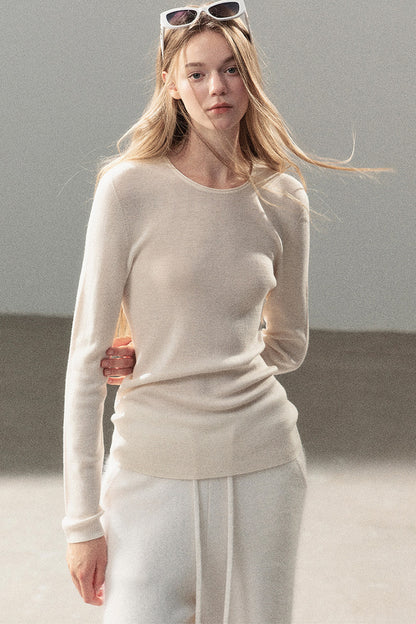 Mock Neck Knit Base Layer Top
