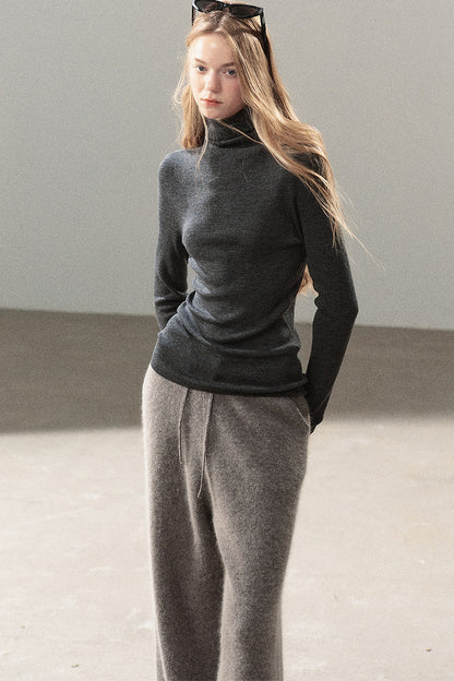Mock Neck Knit Base Layer Top