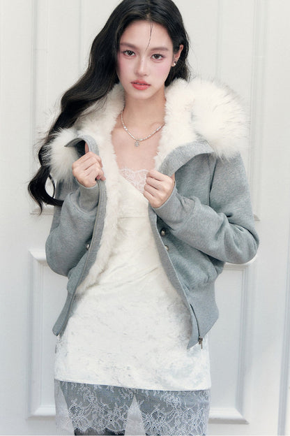 Eyelash Lace Velvet Texture Patchwork Layered Camisole