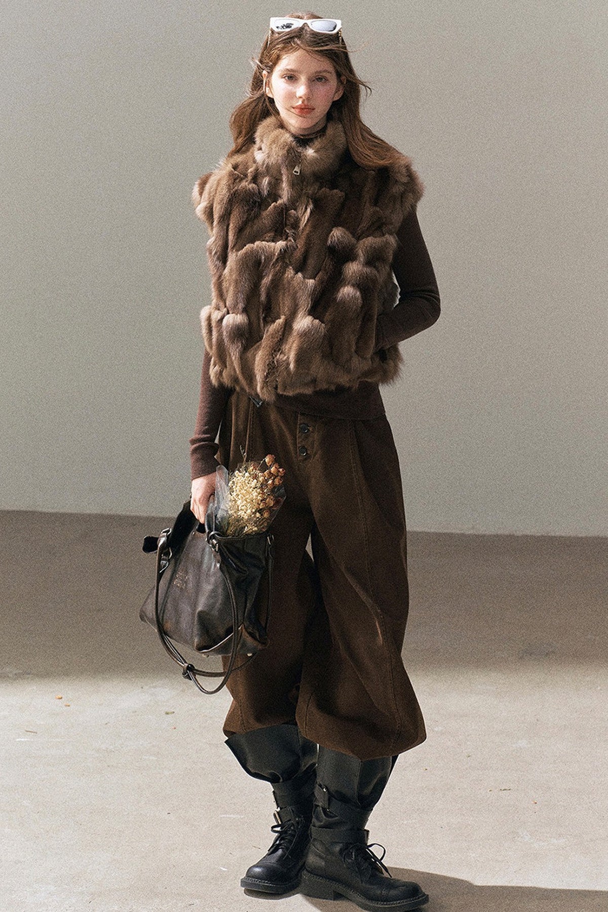 Real Fox Fur Vest