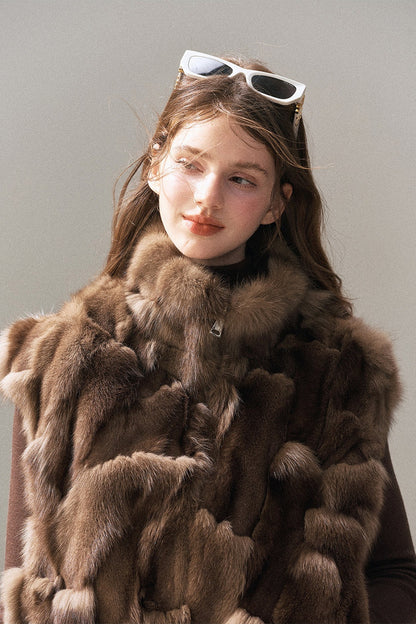 Real Fox Fur Vest