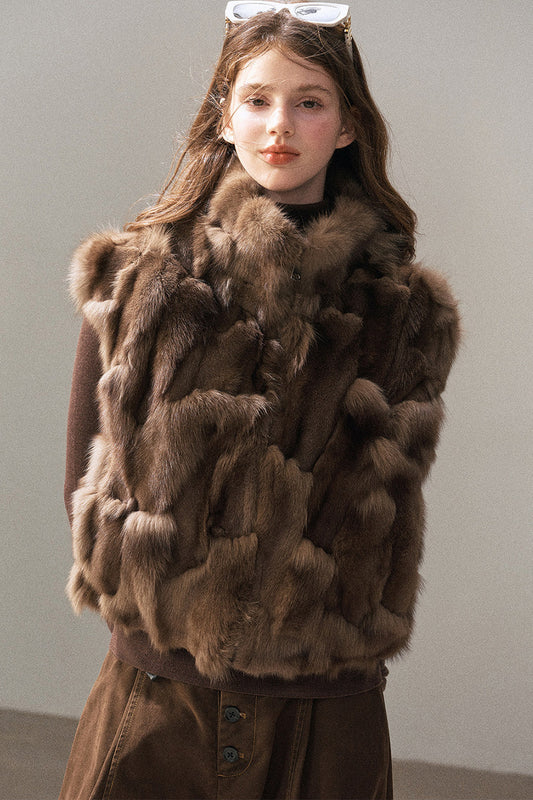 Real Fox Fur Vest
