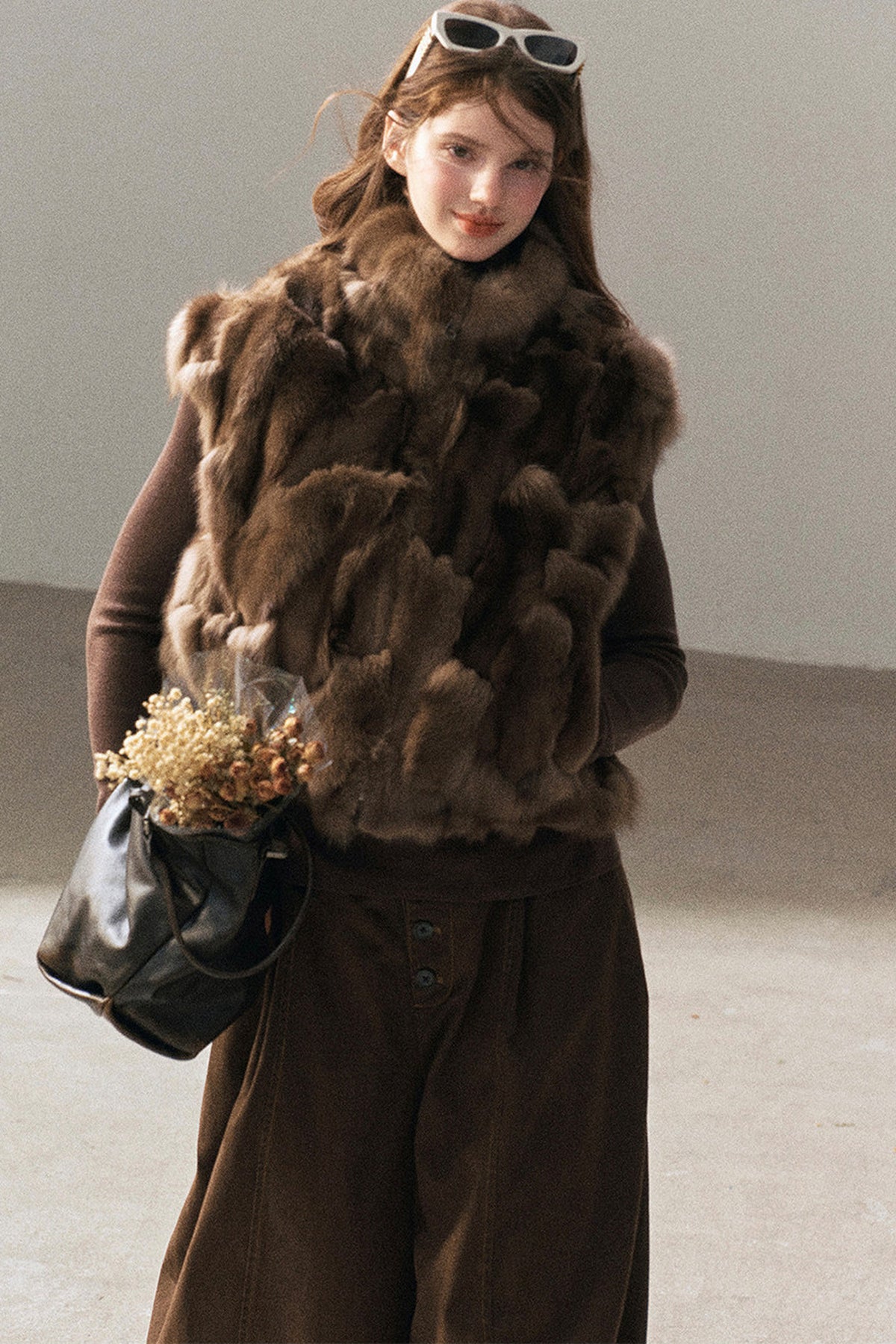 Real Fox Fur Vest