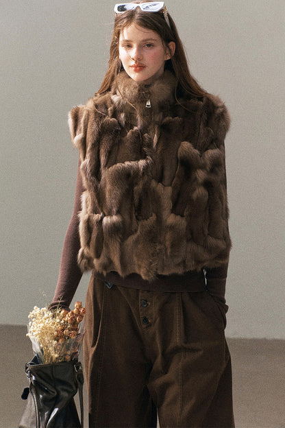 Real Fox Fur Vest