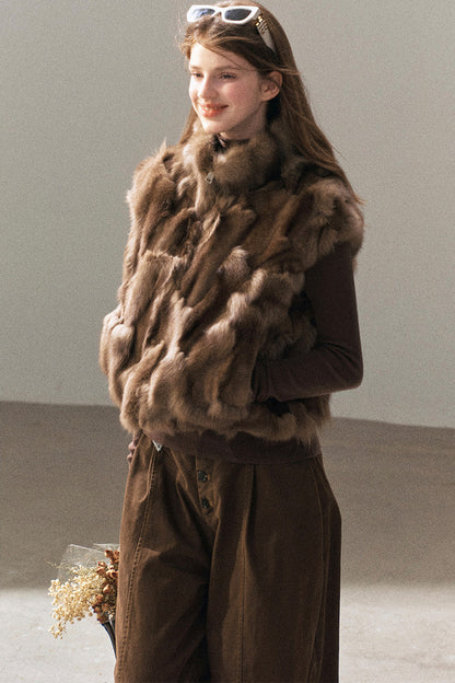Real Fox Fur Vest