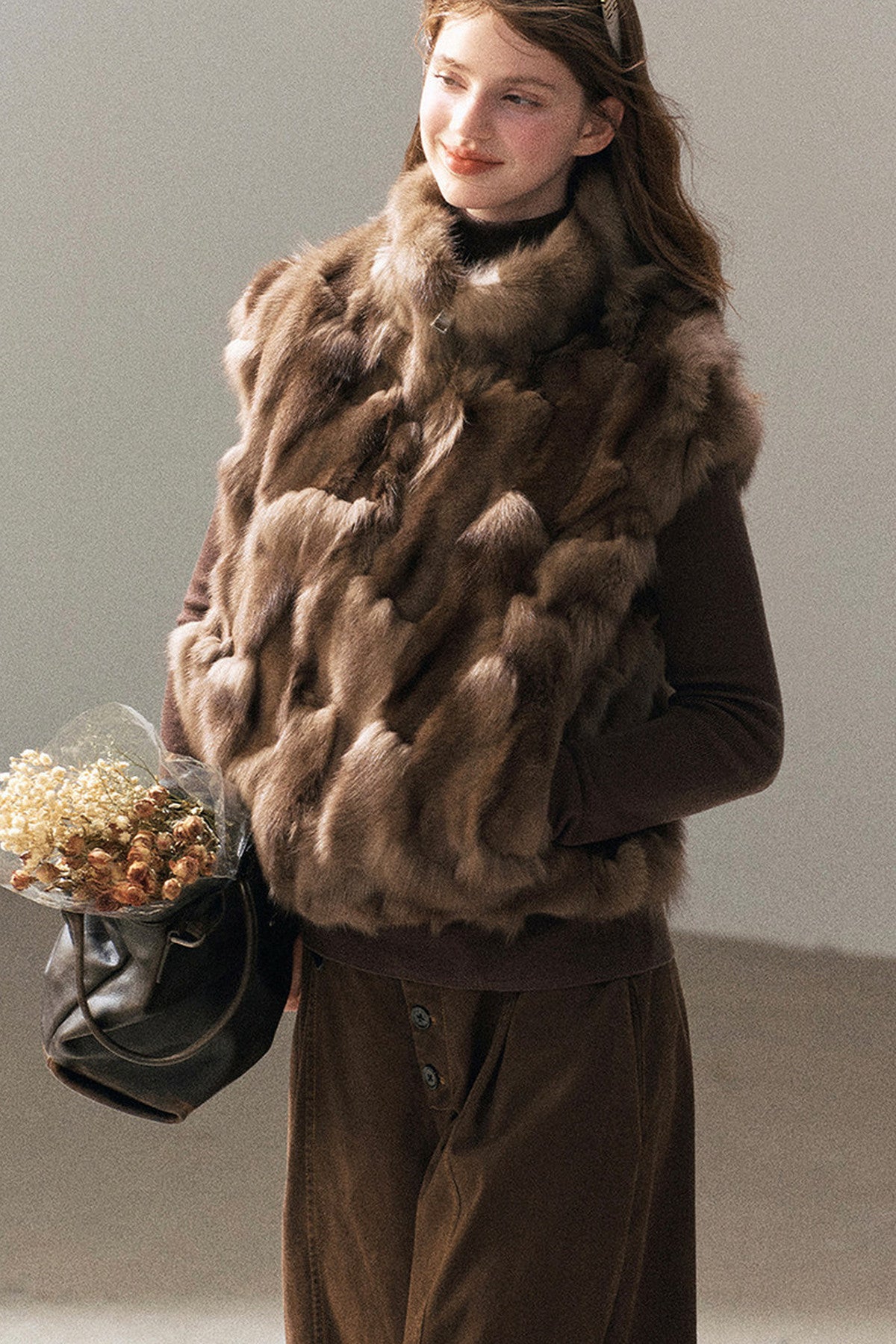 Real Fox Fur Vest