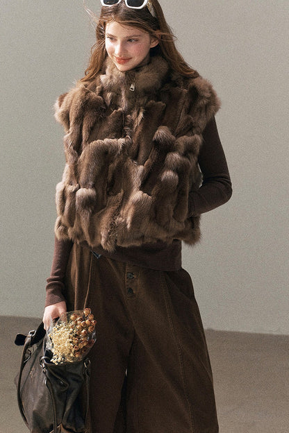 Real Fox Fur Vest