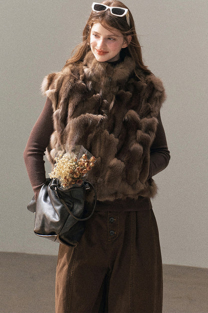 Real Fox Fur Vest